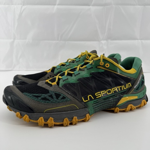La Sportiva Other - LA Sportiva Bushido Shoes Trail Running Hiking Green/Yellow Mens Sz 13